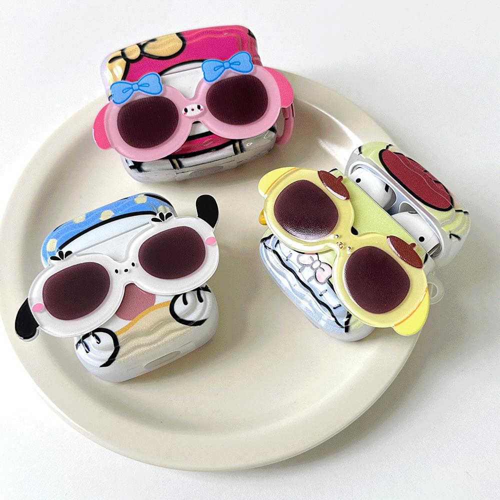 Cute Summer Sunglasses Character AirPods Case
