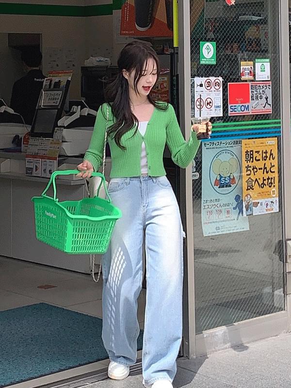 Hito carpender brushed denim wide pants