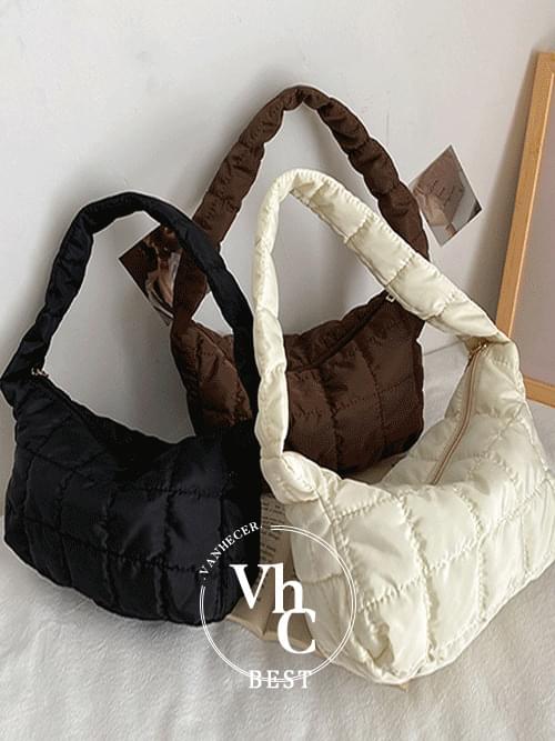 Quilting padded bag mini bag cloud bag shoulder bag tote bag B#YW210