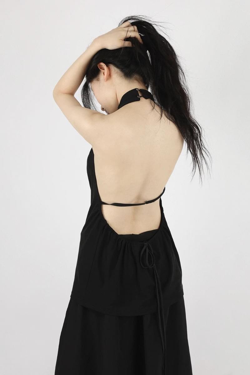 Halter Back String Sleeveless
