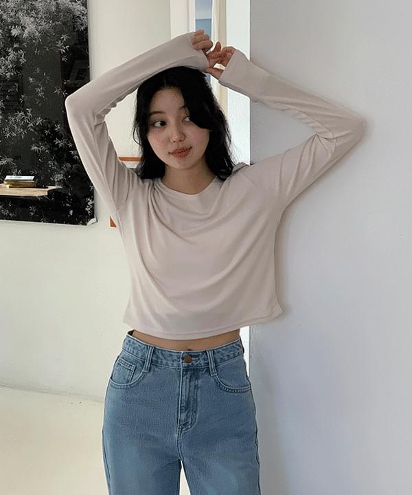 Notia round Spandex long sleeve t-shirt -4color