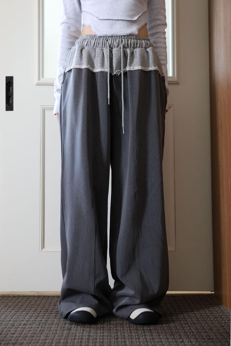 Valley color block slacks pants