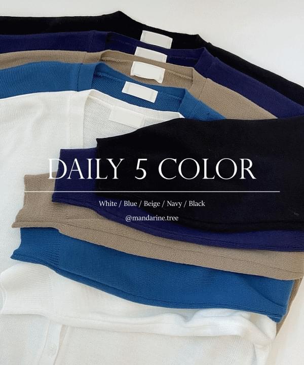 Lit V-Neck basic plain spring Knitwear cardigan 5 colors