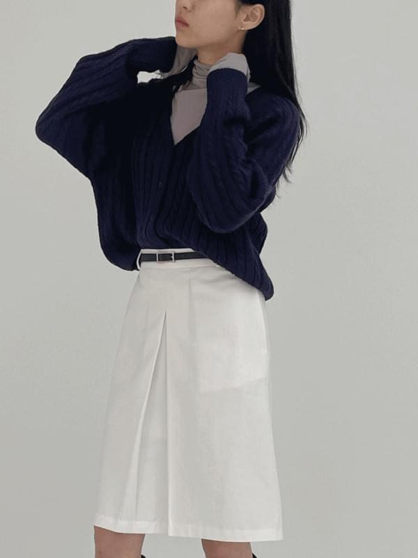 Twisted V-Neck Knitwear Cardigan