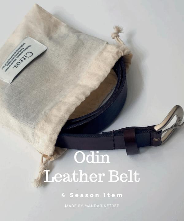 # Odin basic basic leather leather belt waistband 2 colors 腰带