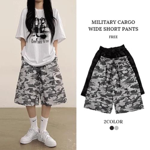 히버 밀리터리 나일론 버뮤다 팬츠 (2color)