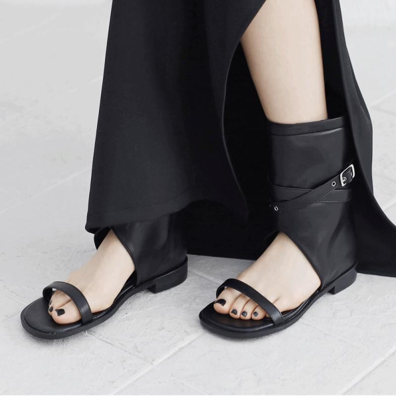 Serifa open toe sandal boots