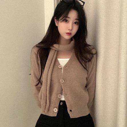 Versatile Muffler Knitwear Cardigan 4 Colors