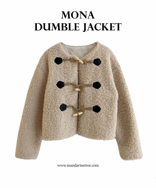 Mona No-kara Tteokbokki Winter Quilted Dumble Jacket 2 Colors