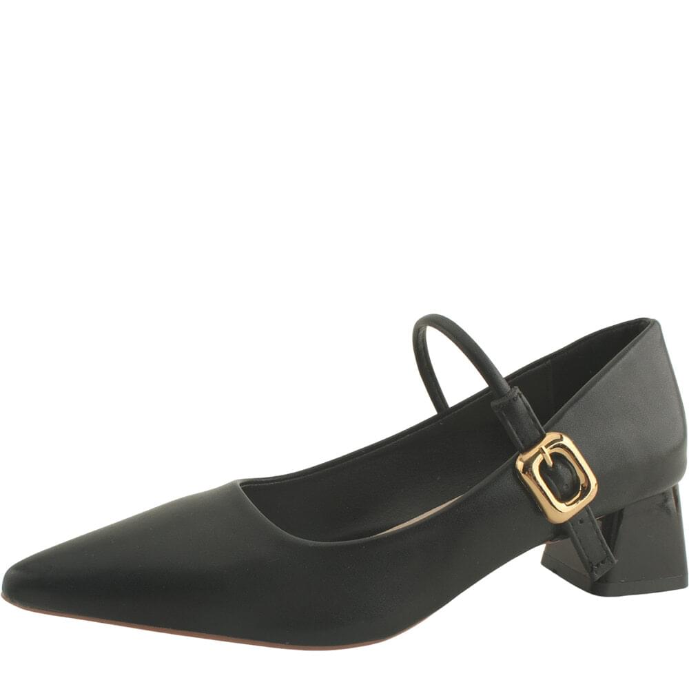 Mary Jane Strap Stiletto Mid Heel 4cm Size 225