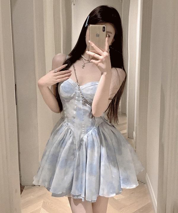Nino frill chiffon valet mini Dress