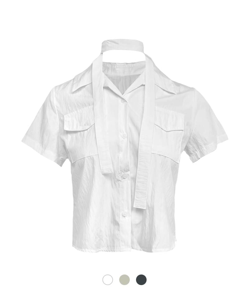 Base muffler collar shirt