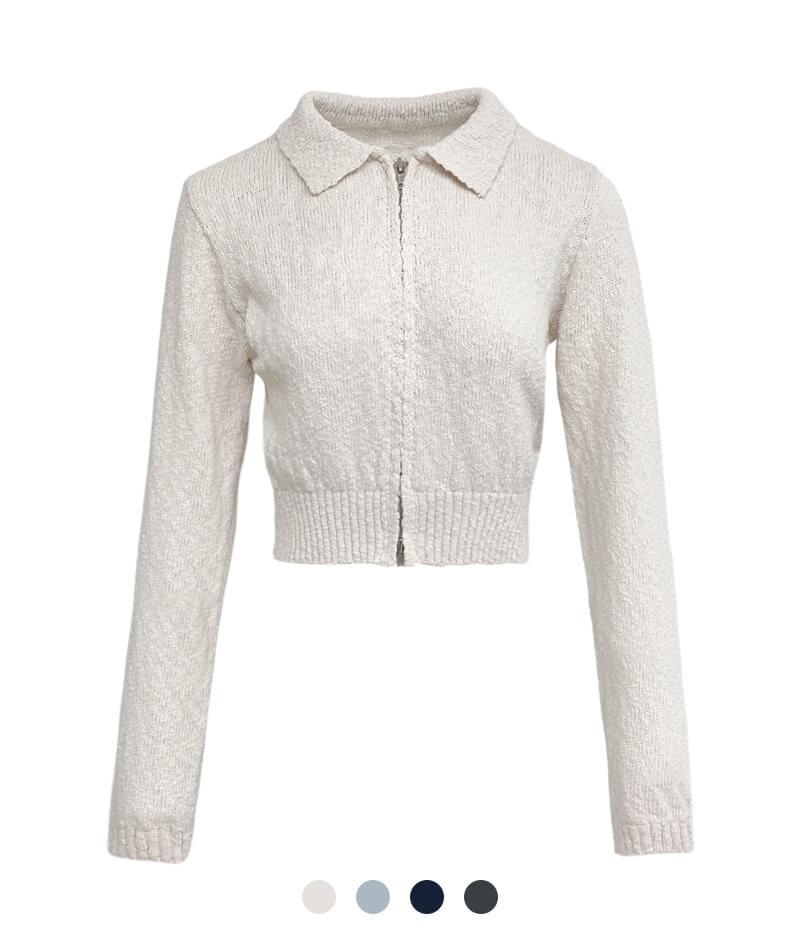 Jolly Collar Knitwear Zip-up