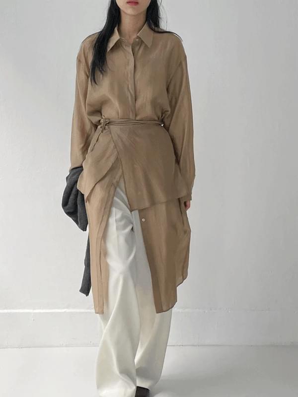 Bonita Tencel Long Shirt Dress