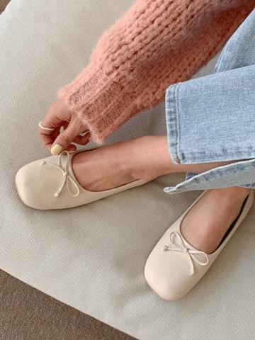 Adelie ribbon flat shoes