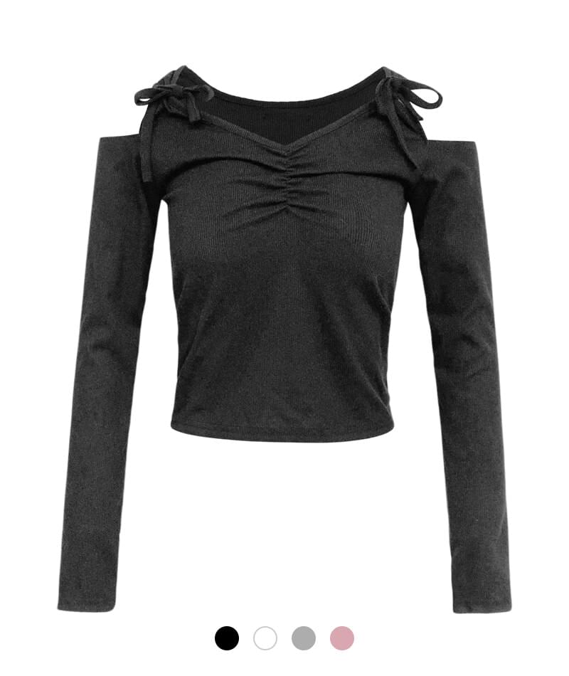 Athena Ribbon Shoulder T-Shirt