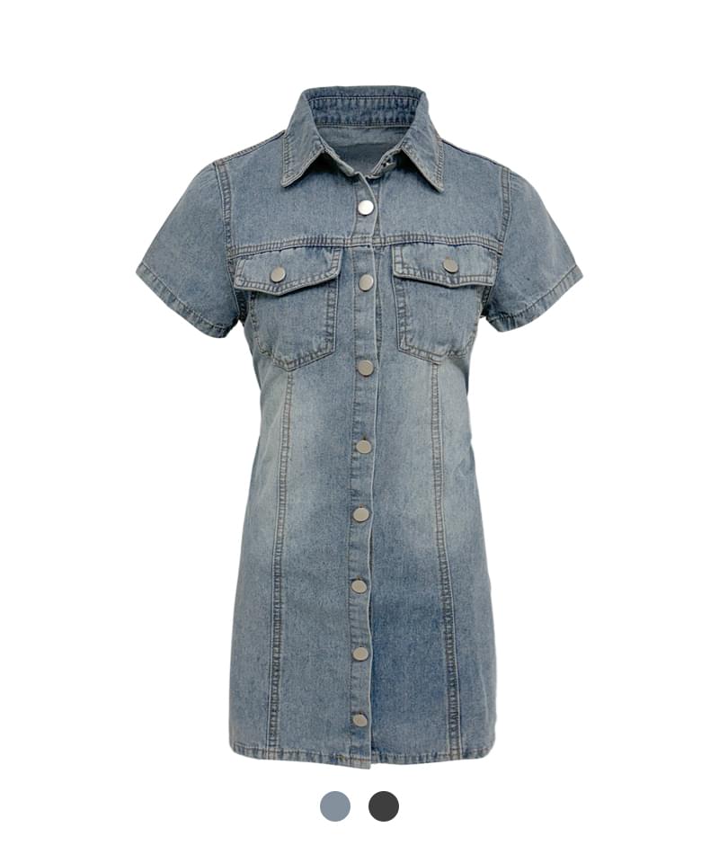 Montgomery denim button Dress