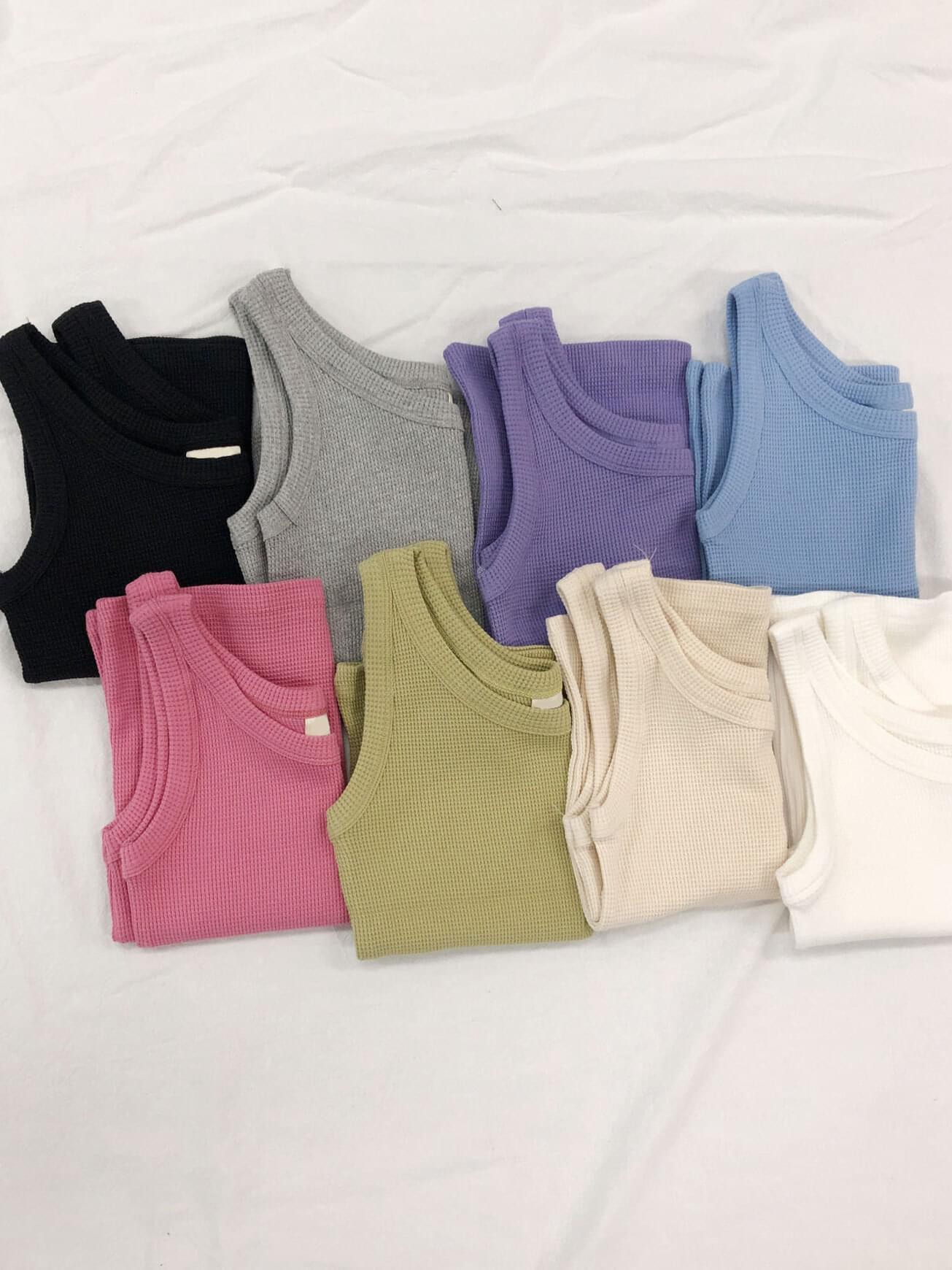 Topiary Ribbed Spandex Sleeveless  (Ships Today)