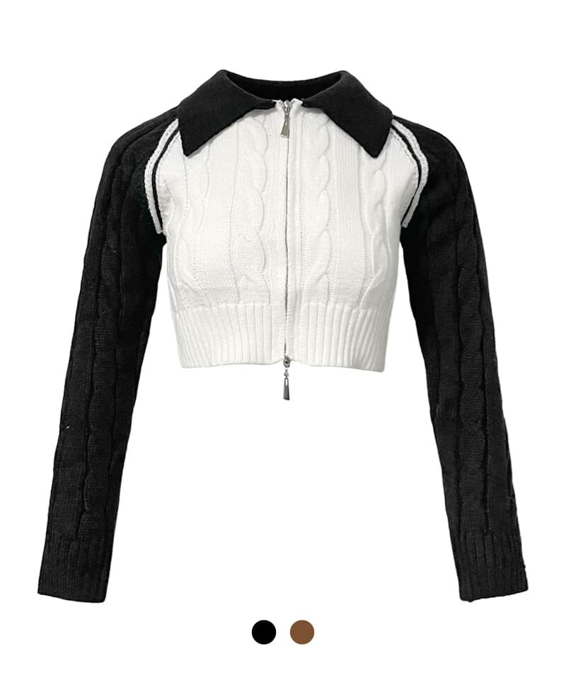 New York Twisted Knitwear Crop Top