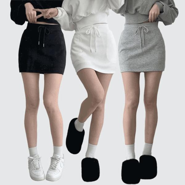 Party tight banding mini skirt