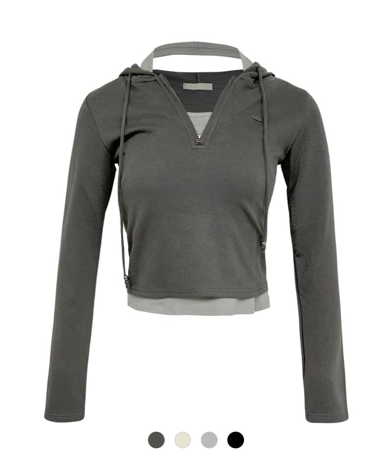 Malta Layered Hooded T-Shirt