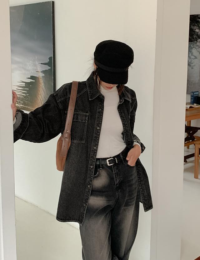 Hamei Loose-fit denim shirt 78097 衬衫