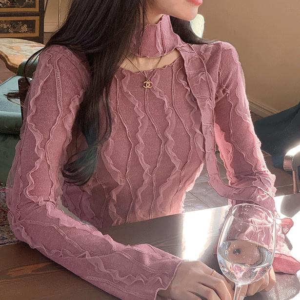 Munpy Frenzy scarf blouse