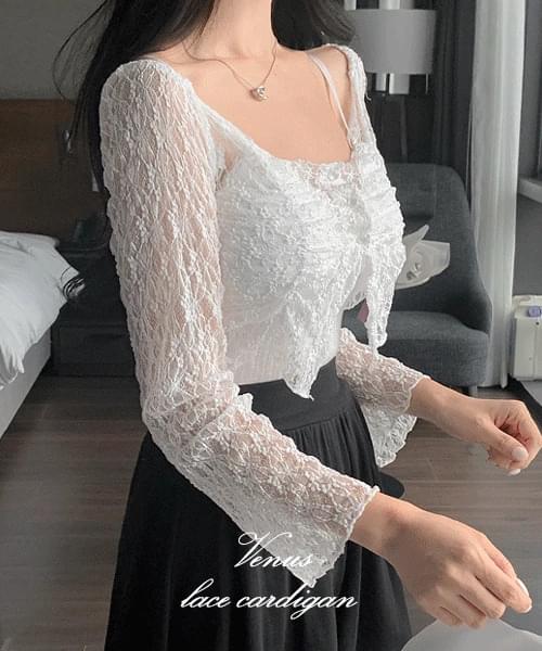 venus lace cardigan