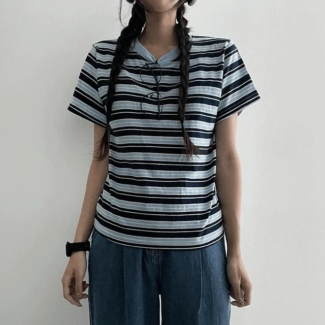 Dantan Striped sleeve t-shirt