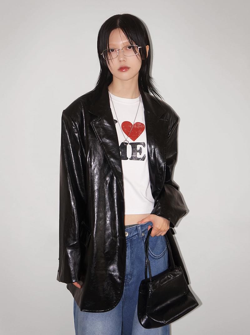 GLOSSY OVER LEATHER JK