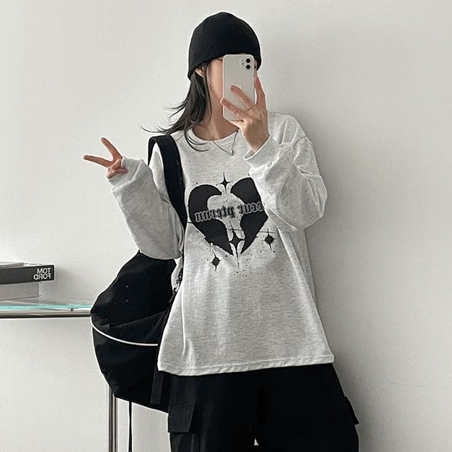 Vintage Heart Star Sweatshirt