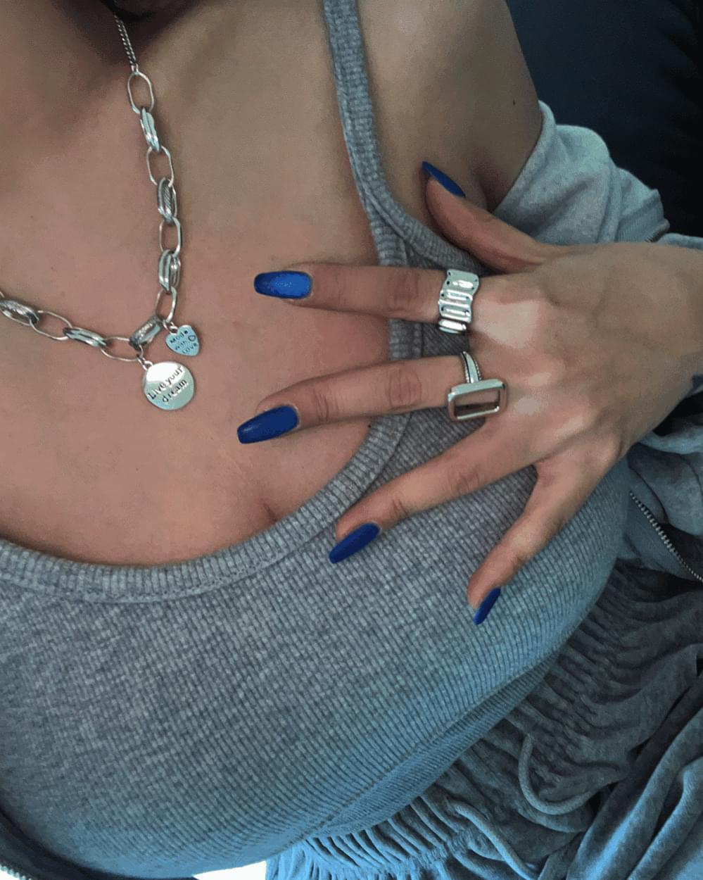 Wave Bold Open Silver Ring Ring 戒指