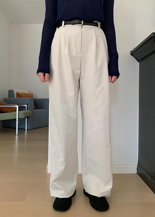 ダスティピンタックワイドパンツ