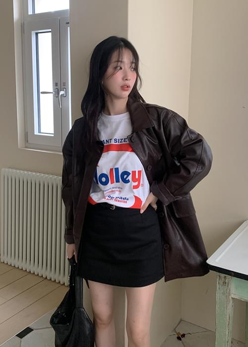 ハーフオーバーレザージャケット