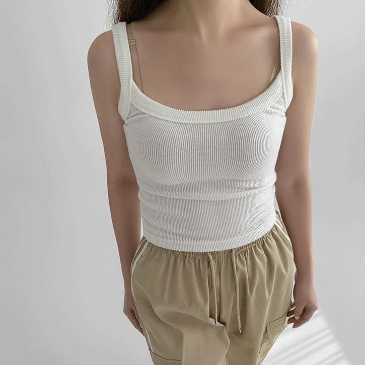 Thick Rappa 3 Cropped Ribbed Sleeveless 