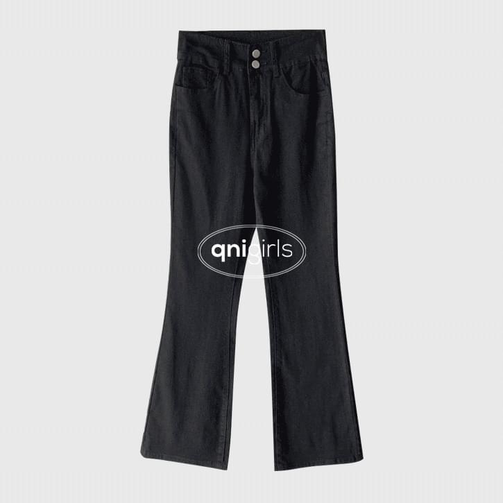 Suseonnob 191 Banding Two Button Boots Pants