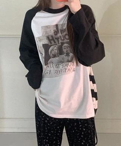Emos Cotton Print Raglan Tee