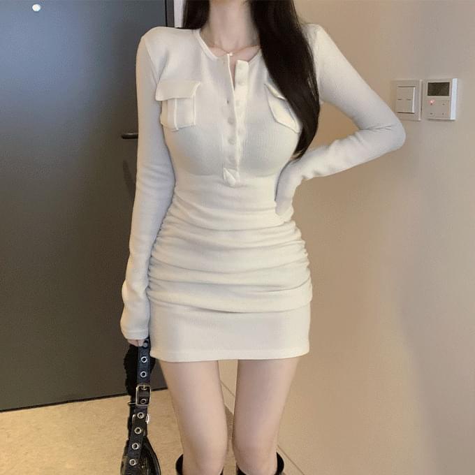 Weekend Random Special Price/] 155cm Delina Pocket Dress - 5 Colors [Additional Length