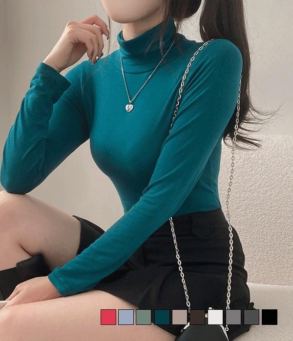 Dean Goodwon Stretchy Turtleneck Long Sleeve T-shirt 长袖上衣