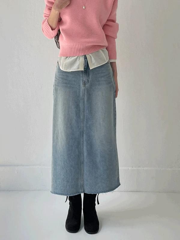 Bay Teen Denim H-Line Long Skirt 裙子