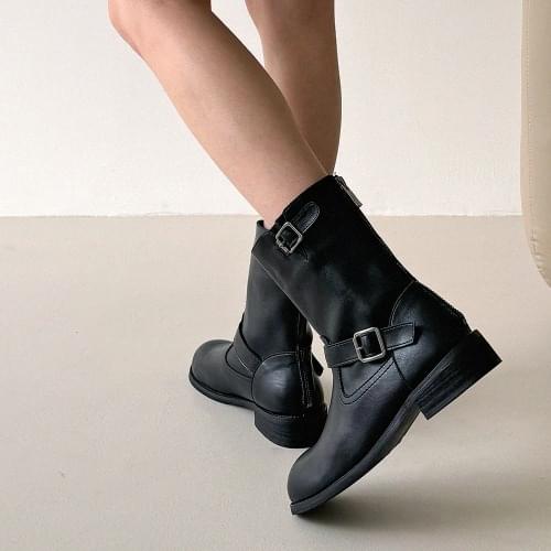 FL4824 Denain Biker Buckle Strap Horsehide Boots 靴子