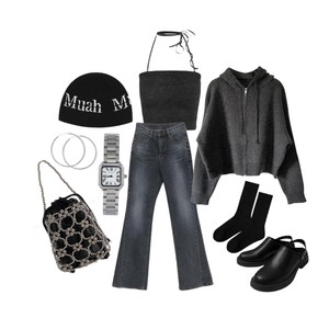OOTD,Black 코디
