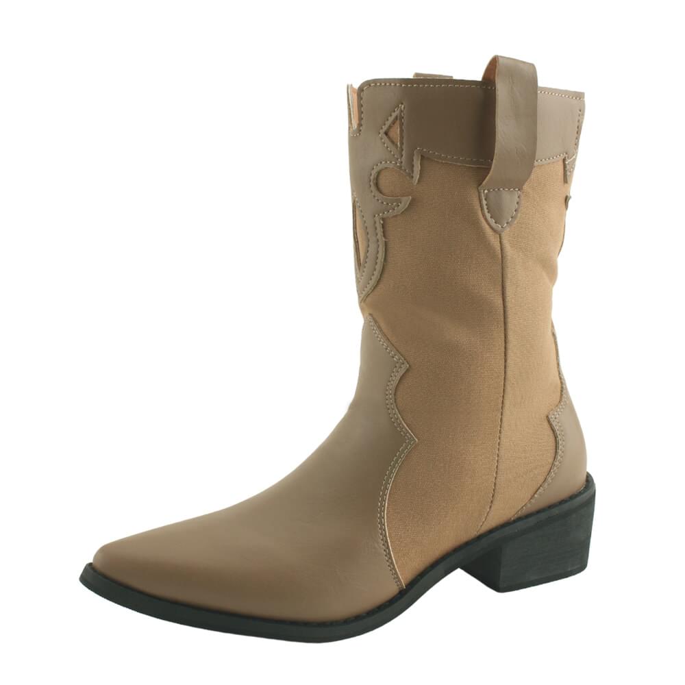 Stiletto heel suede block heel short boots western boots brown