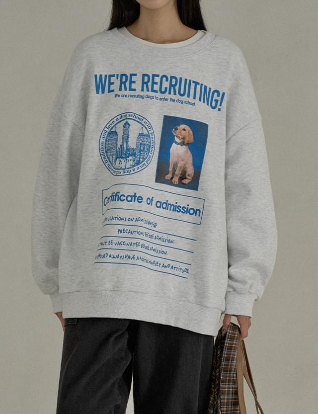Comin Real Loose-fit Printed Sweatshirt 73937