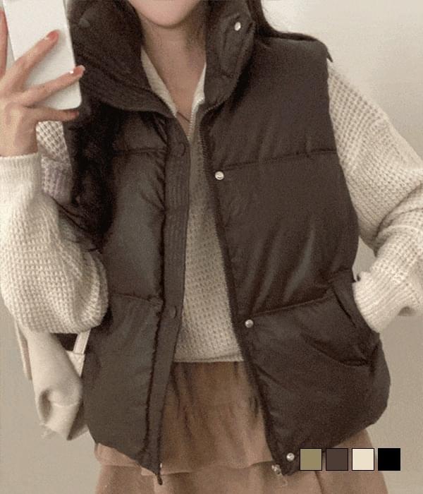 モナリーハイネックベストウェロンパディングベスト