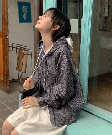 Pronto Overfit Check Hooded Shirt