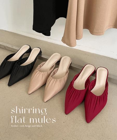 미뉴트 스렐레토 셔링 뮬 슬리퍼 슈즈