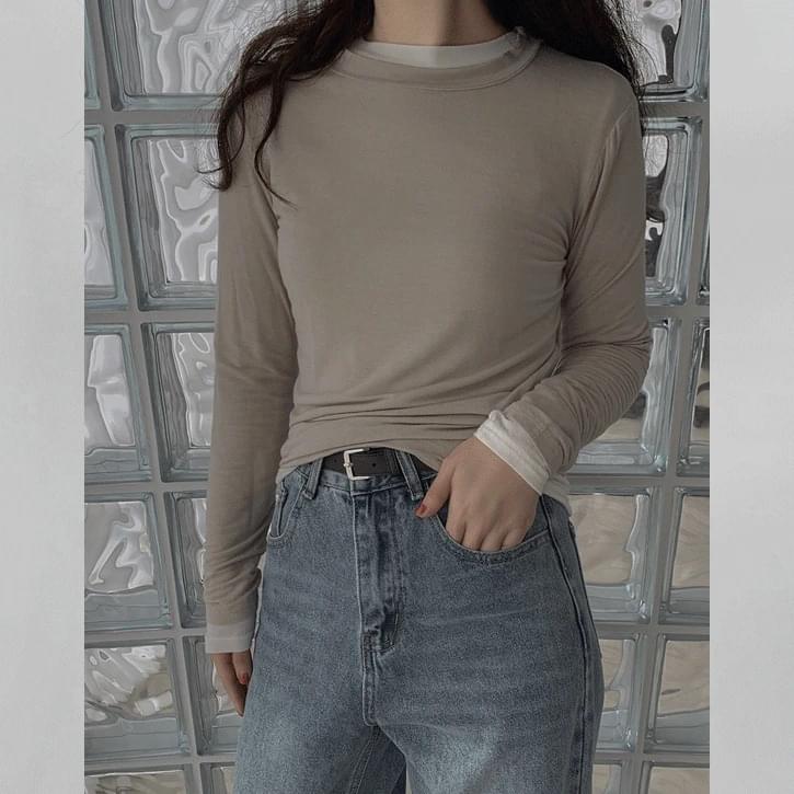 Tsar Spandex Spandex Round Long Sleeve T-shirt