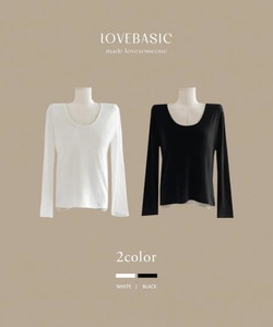 Loose-fit Fleece-lined fleece uni-neck Spandex long-sleeved t-shirt