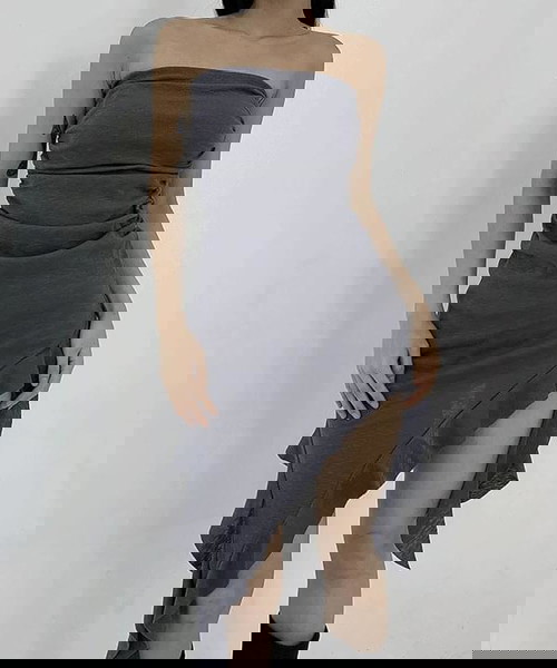露肩洋裝